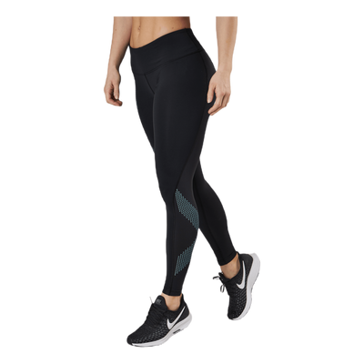 Mid-Rise Compression Tights Blue/Black
