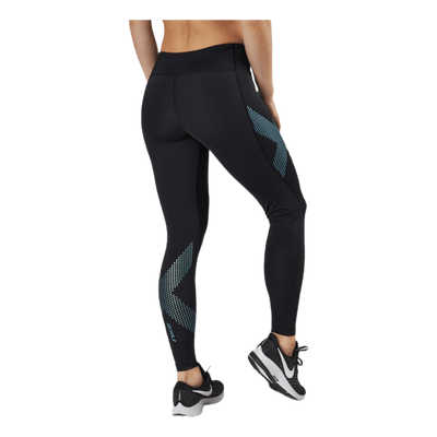 Mid-Rise Compression Tights Blue/Black