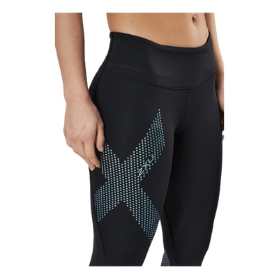 Mid-Rise Compression Tights Blue/Black