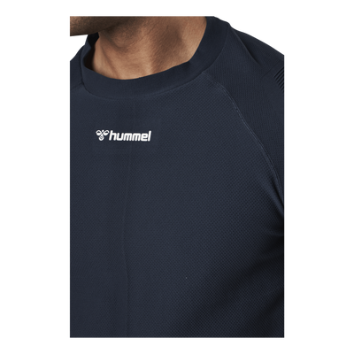 Cube Seamless T-Shirt Blue