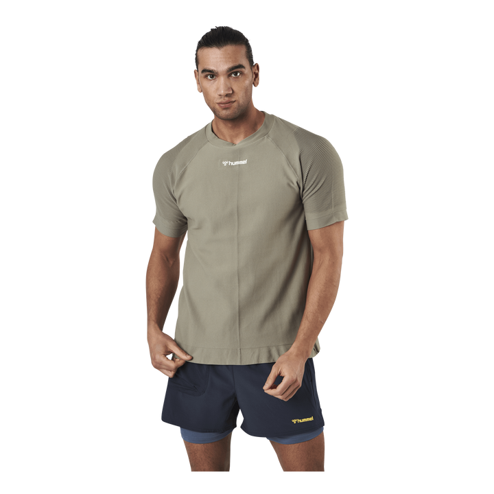 Cube Seamless T-Shirt Grey