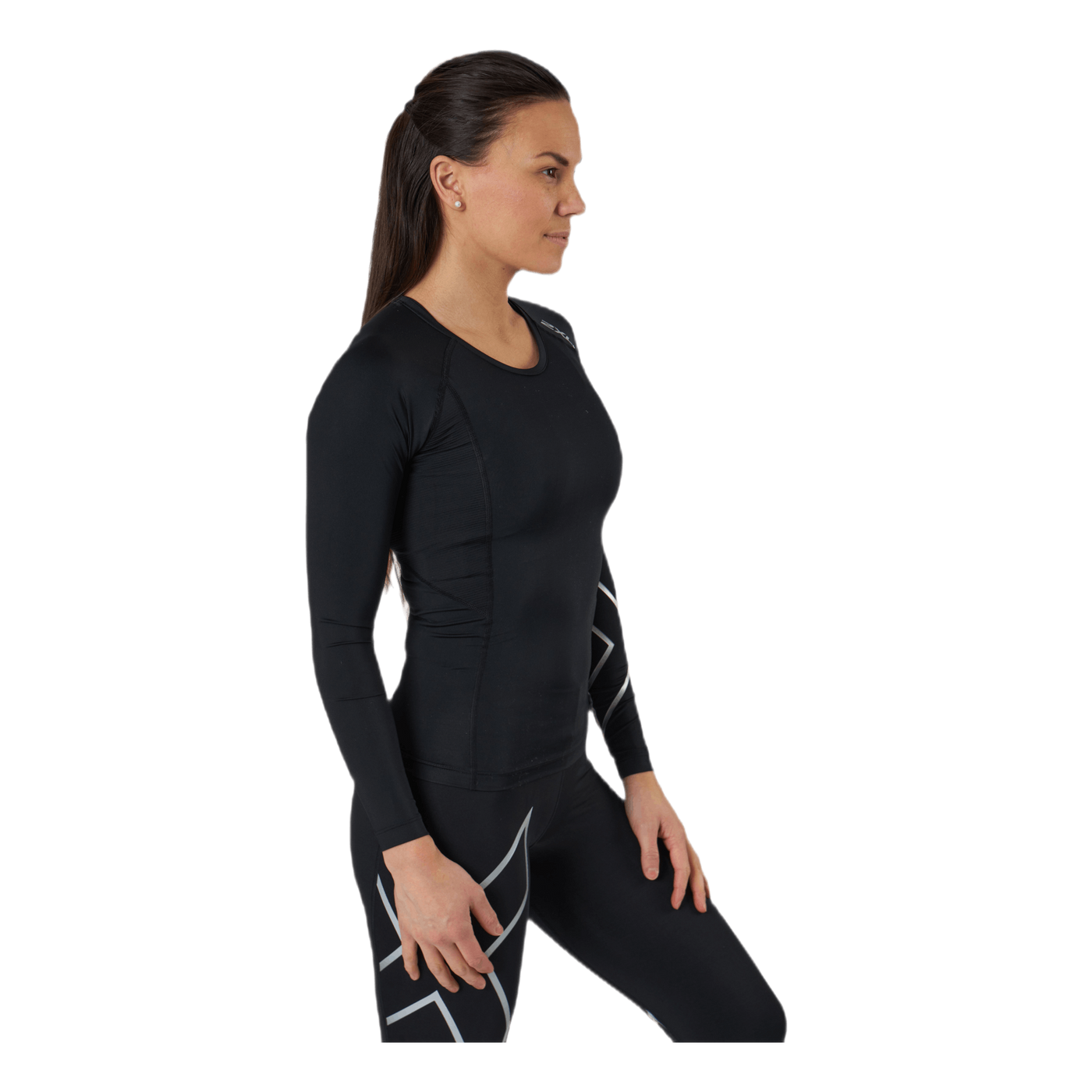 Core Compression L/S Black/Silver