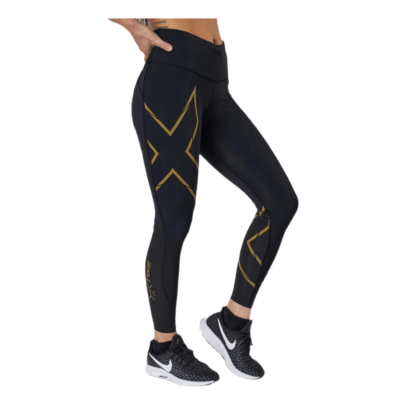 Light Speed Mid-Rise Compression Black/Gold
