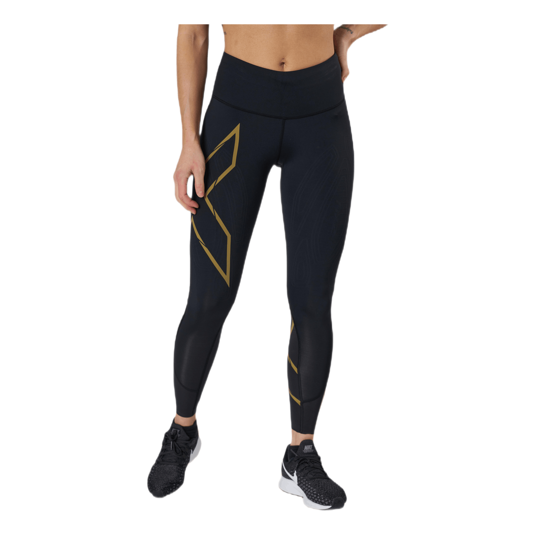 Light Speed Mid-Rise Compression Black/Gold