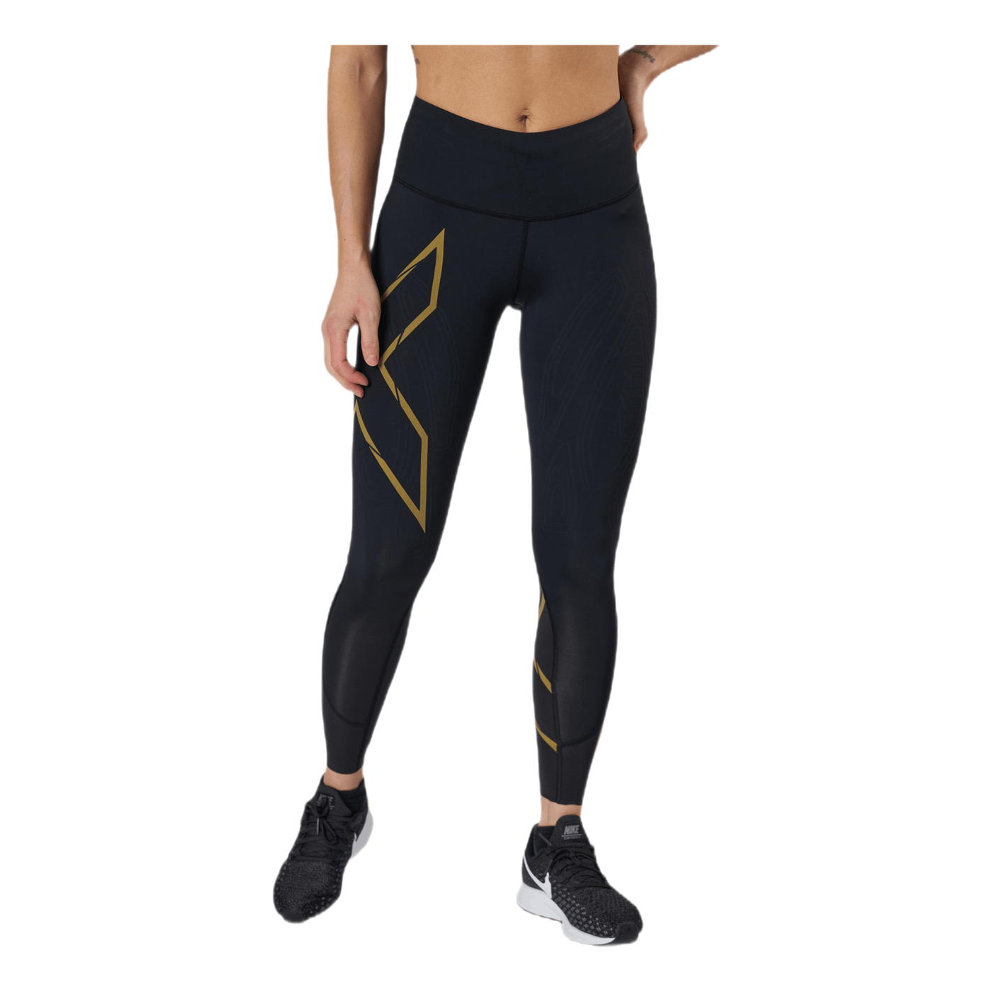 Light Speed Mid-Rise Compression Black/Gold