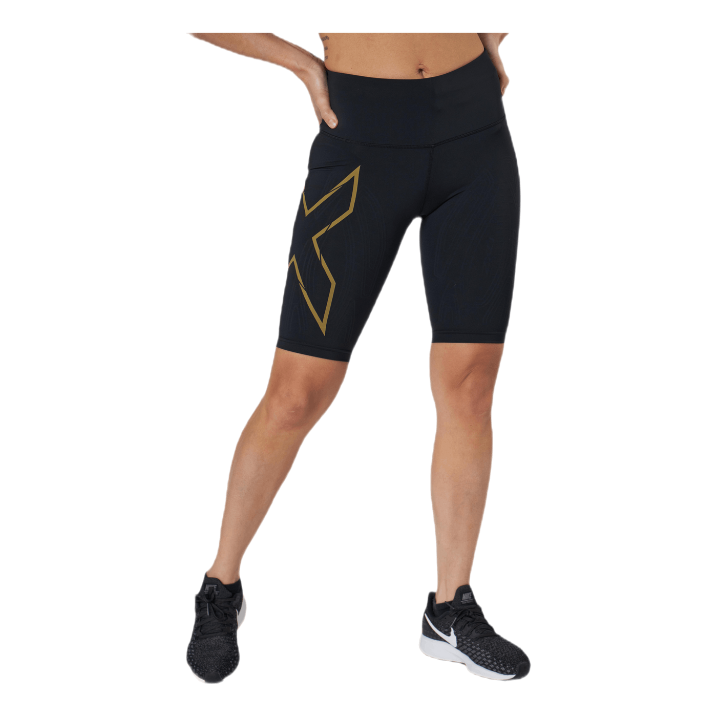 Light Speed Mid-Rise Compression Black/Gold