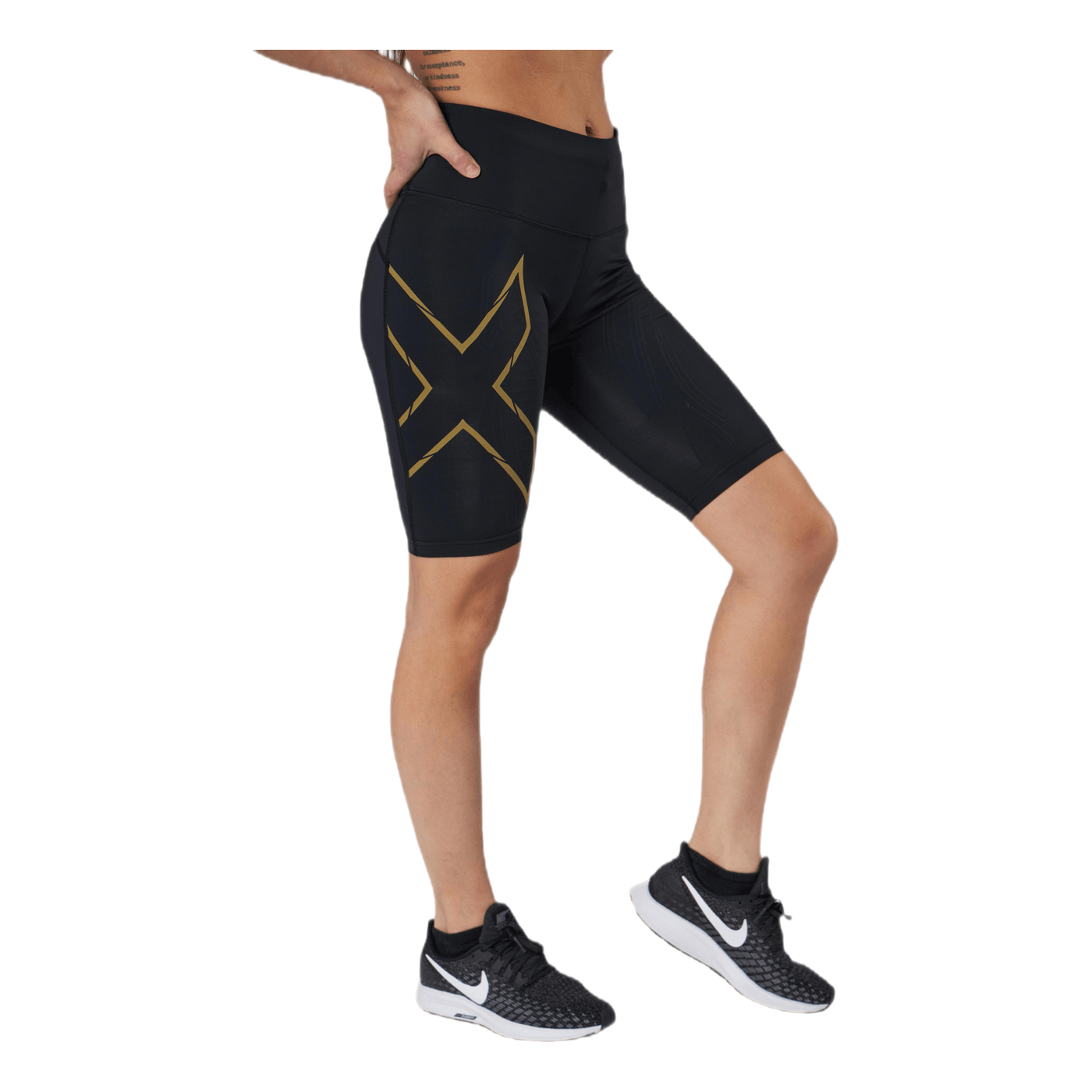 Light Speed Mid-Rise Compression Black/Gold
