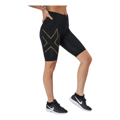 Light Speed Mid-Rise Compression Black/Gold