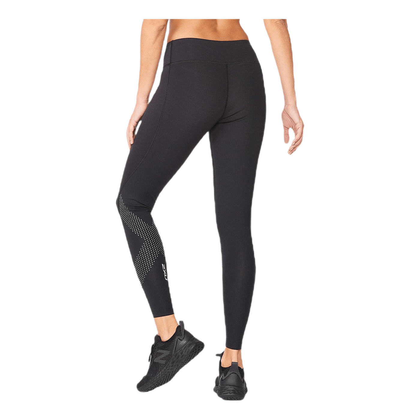 Mid-Rise Compression Tights Black/Grey