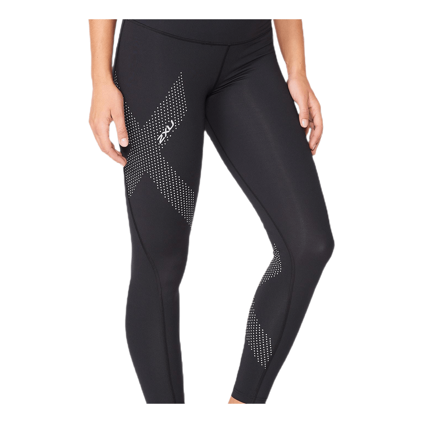 Mid-Rise Compression Tights Black/Grey