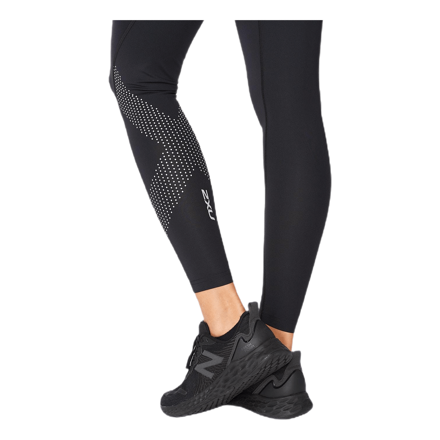Mid-Rise Compression Tights Black/Grey