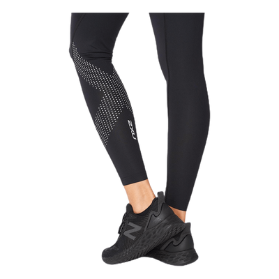 Mid-Rise Compression Tights Black/Grey