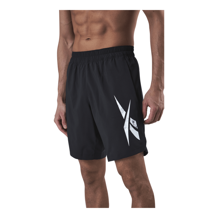 Wor Woven Graphic Short Black