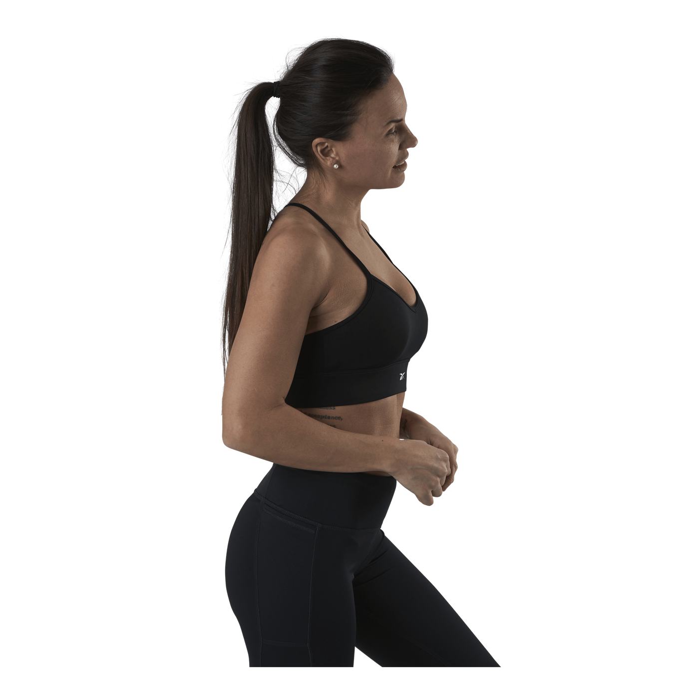 Wor Tri Back Bra- Pad Black