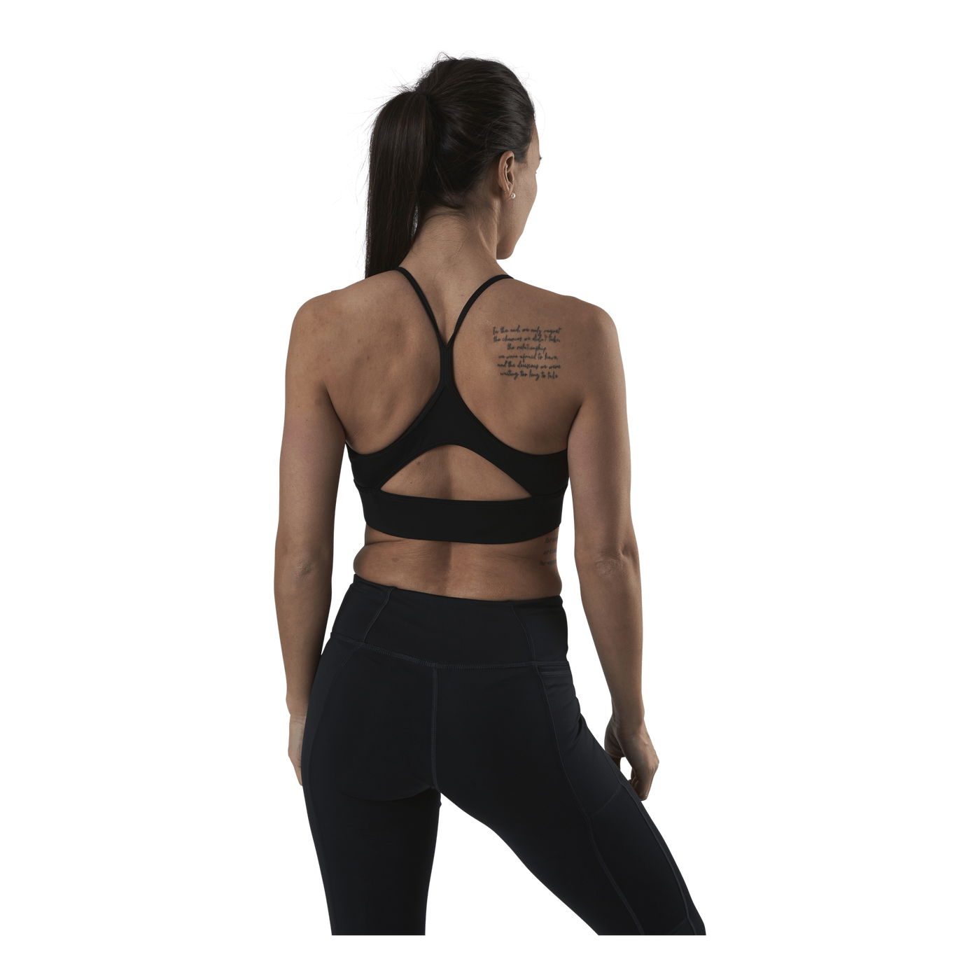 Wor Tri Back Bra- Pad Black