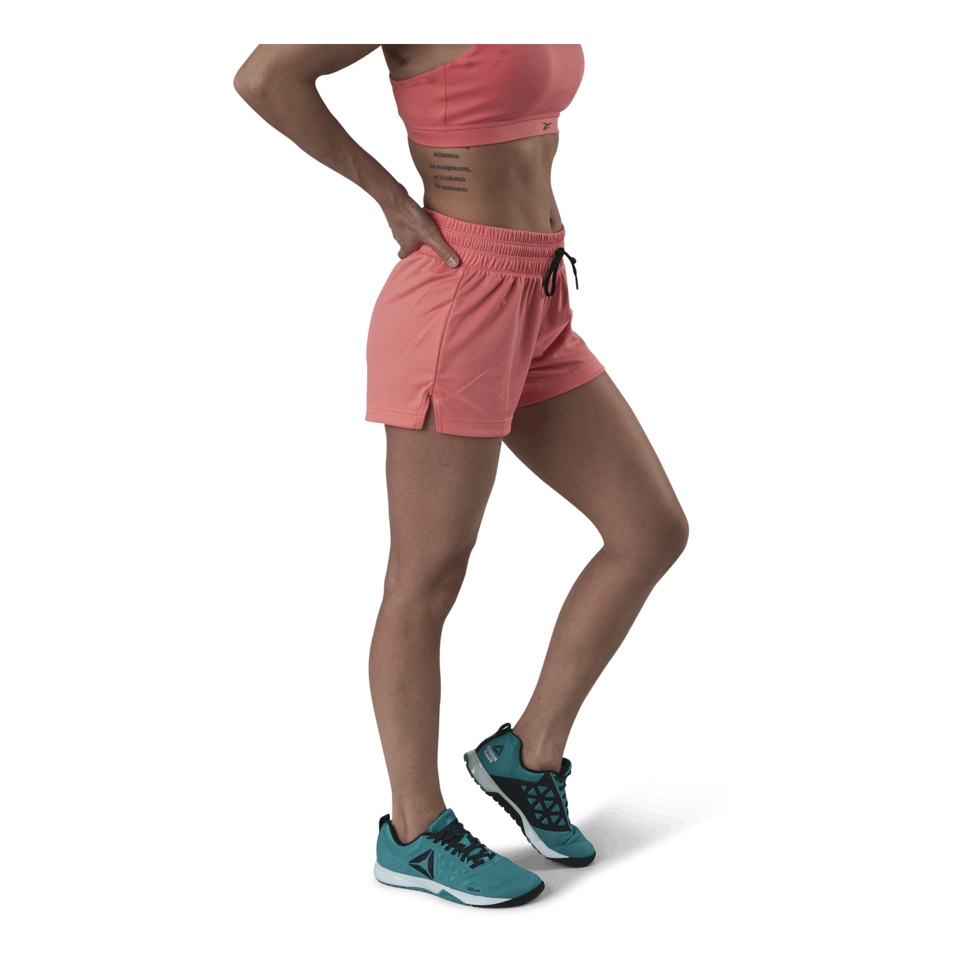 Wor Knit Poly Short Pink