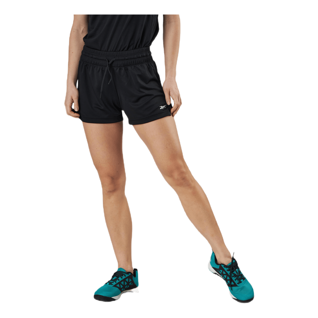 Wor Knit Poly Short Black