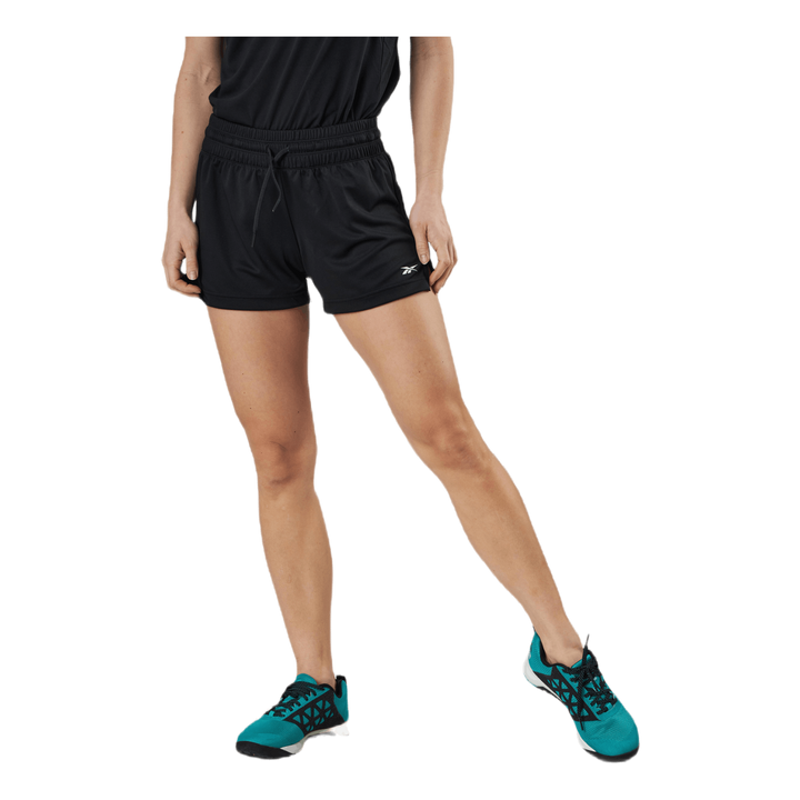 Wor Knit Poly Short Black