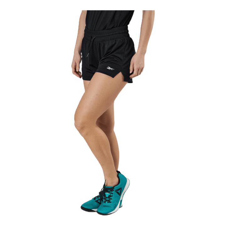 Wor Knit Poly Short Black