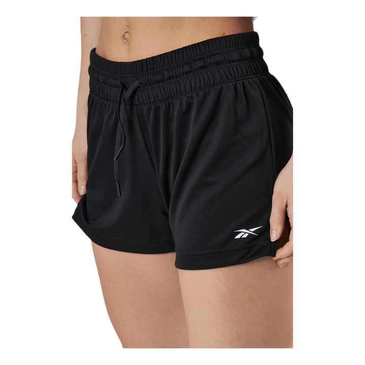 Wor Knit Poly Short Black