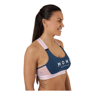 Stella X-Back Bra Blue/Pink