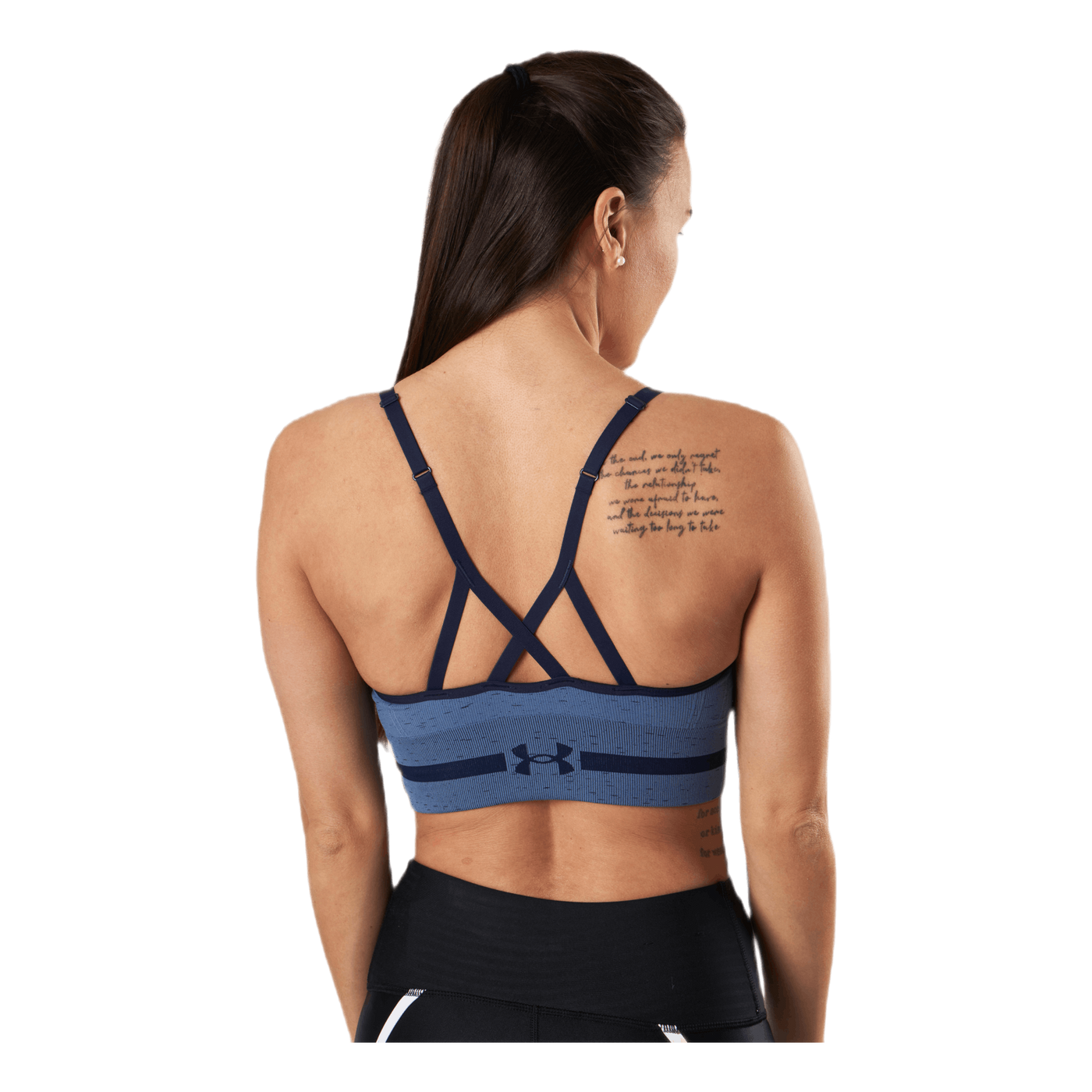 Seamless Low Long Htr Bra Blue