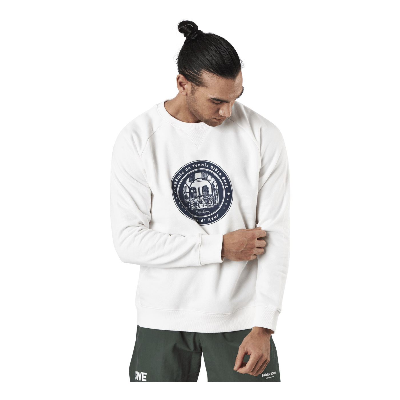 Borg Sport Crew White