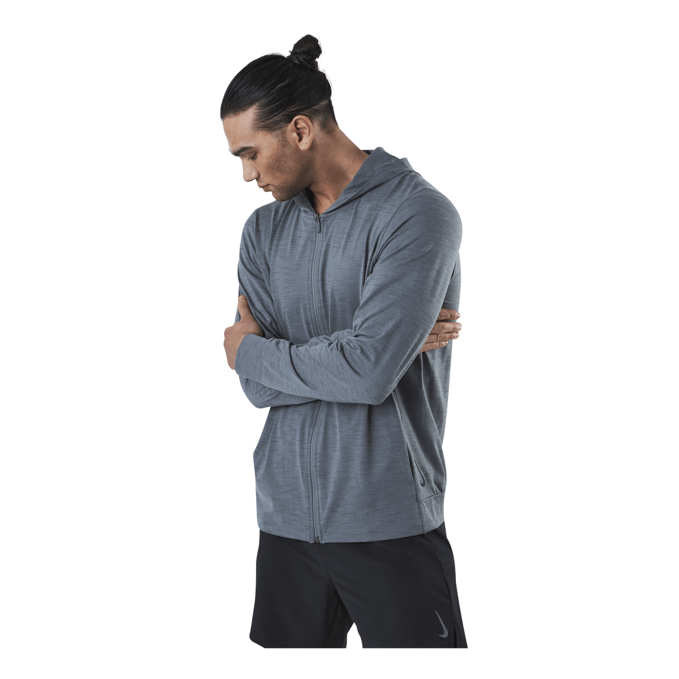 Dri-Fit Top Fz Hprdry Yoga Grey