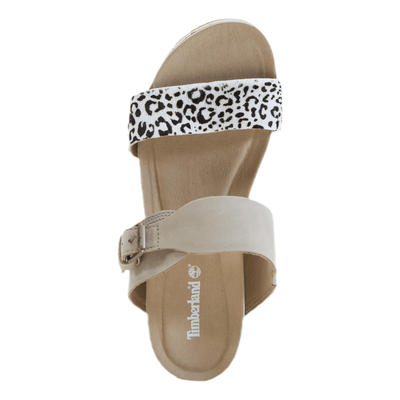 Malibu Waves 2 Band Slide White/Black