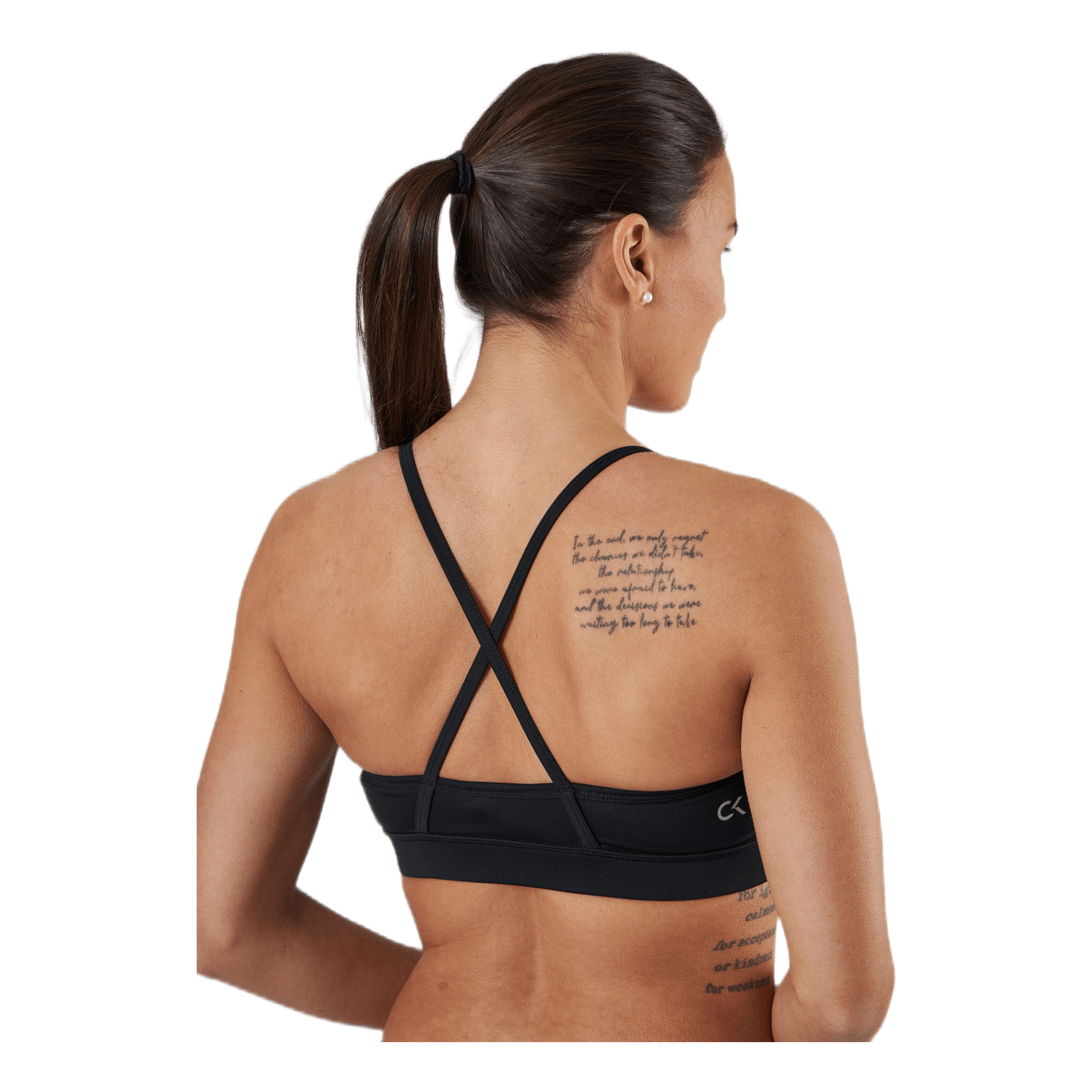 Low Support Bra White/Black