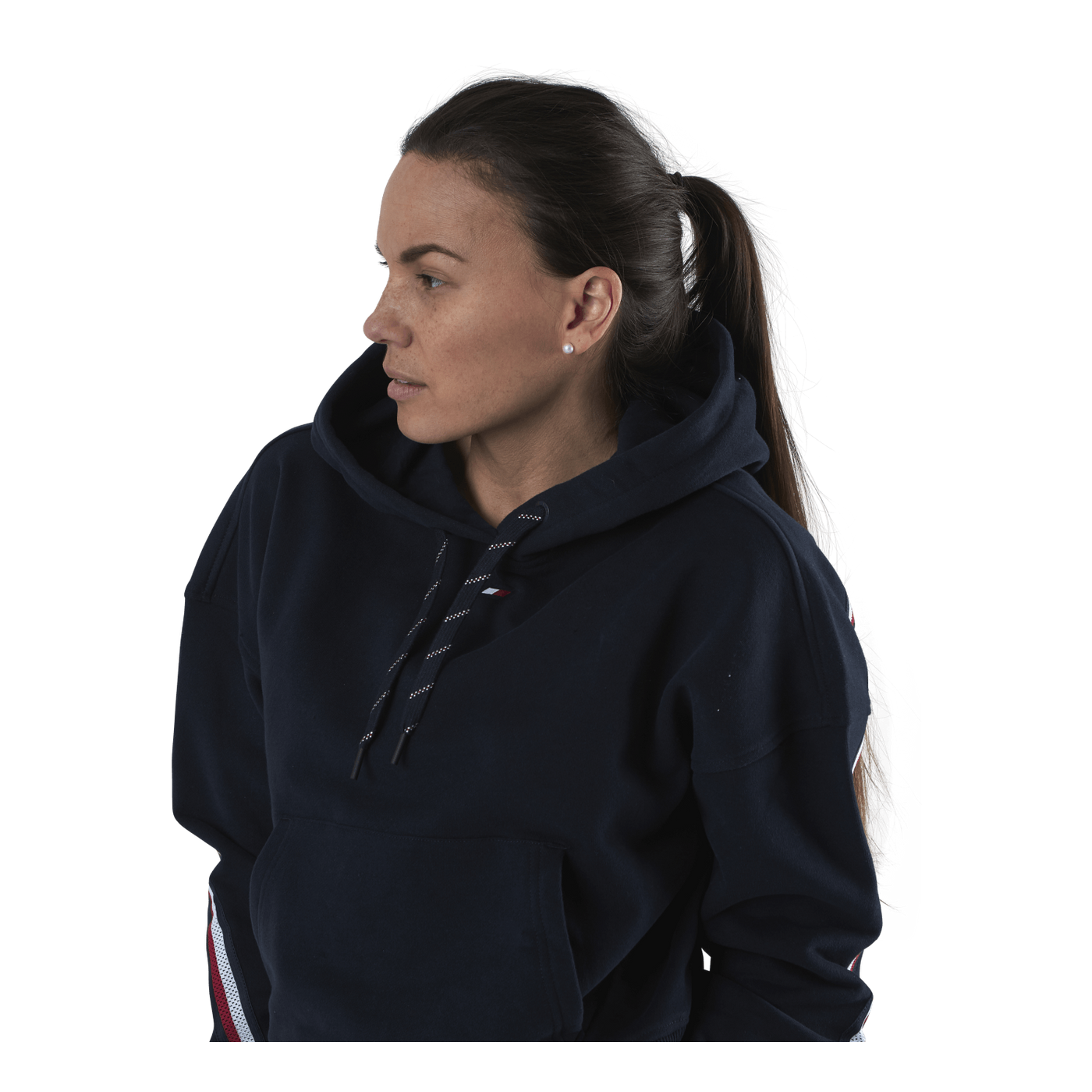 Relaxed Tape Hood Blue