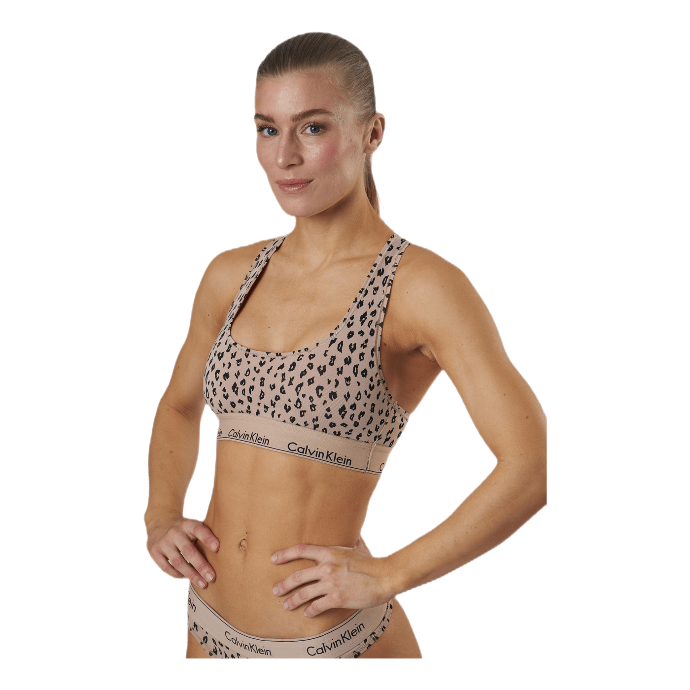Modern Cotton Unlined Bralette Beige