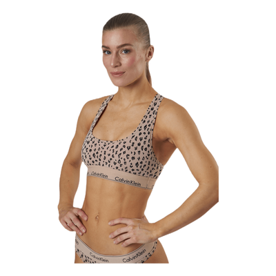 Modern Cotton Unlined Bralette Beige