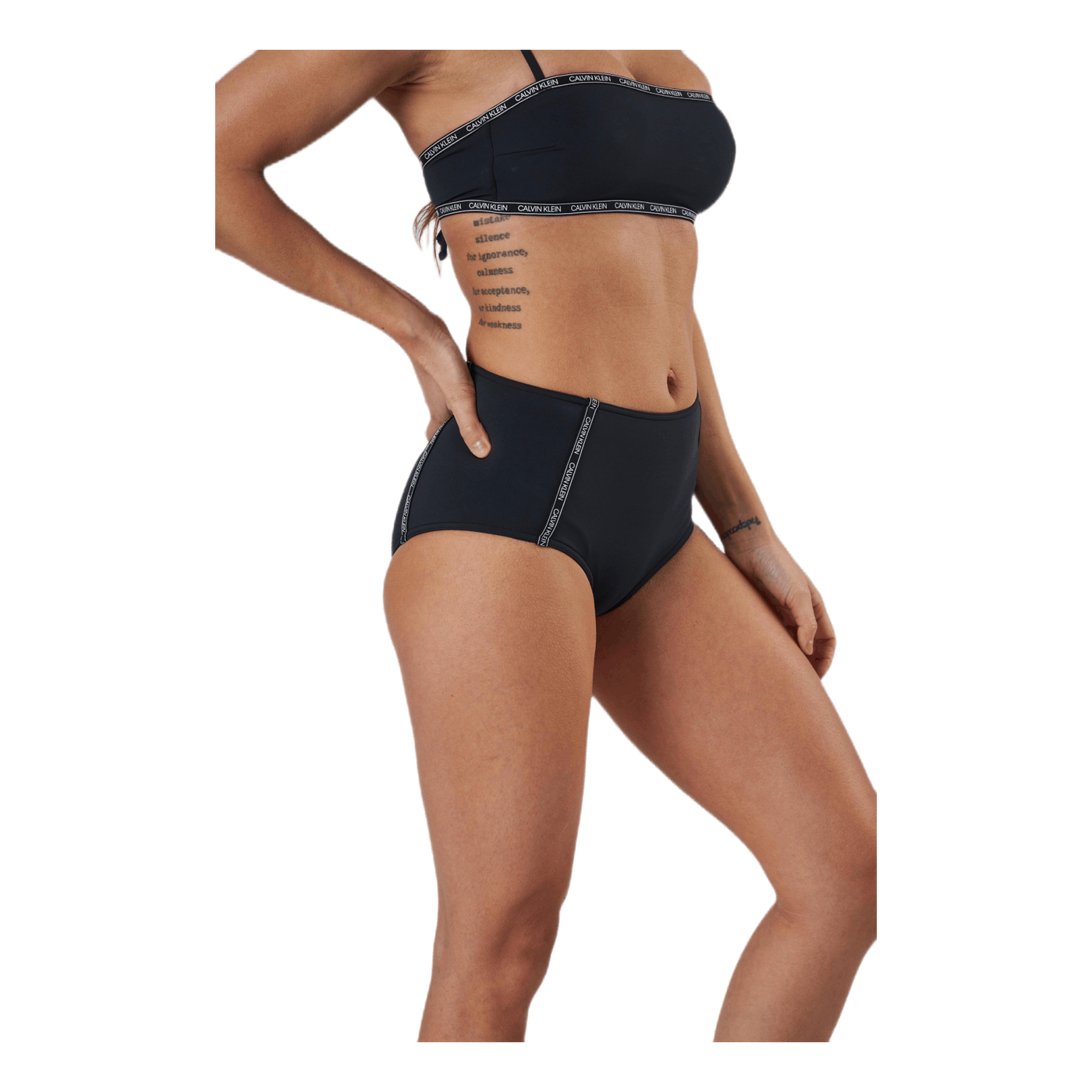 Core Logo Tape High Waist Bikini Brief Black