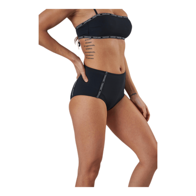 Core Logo Tape High Waist Bikini Brief Black