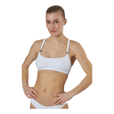 Core Textured Bralette-Rp White