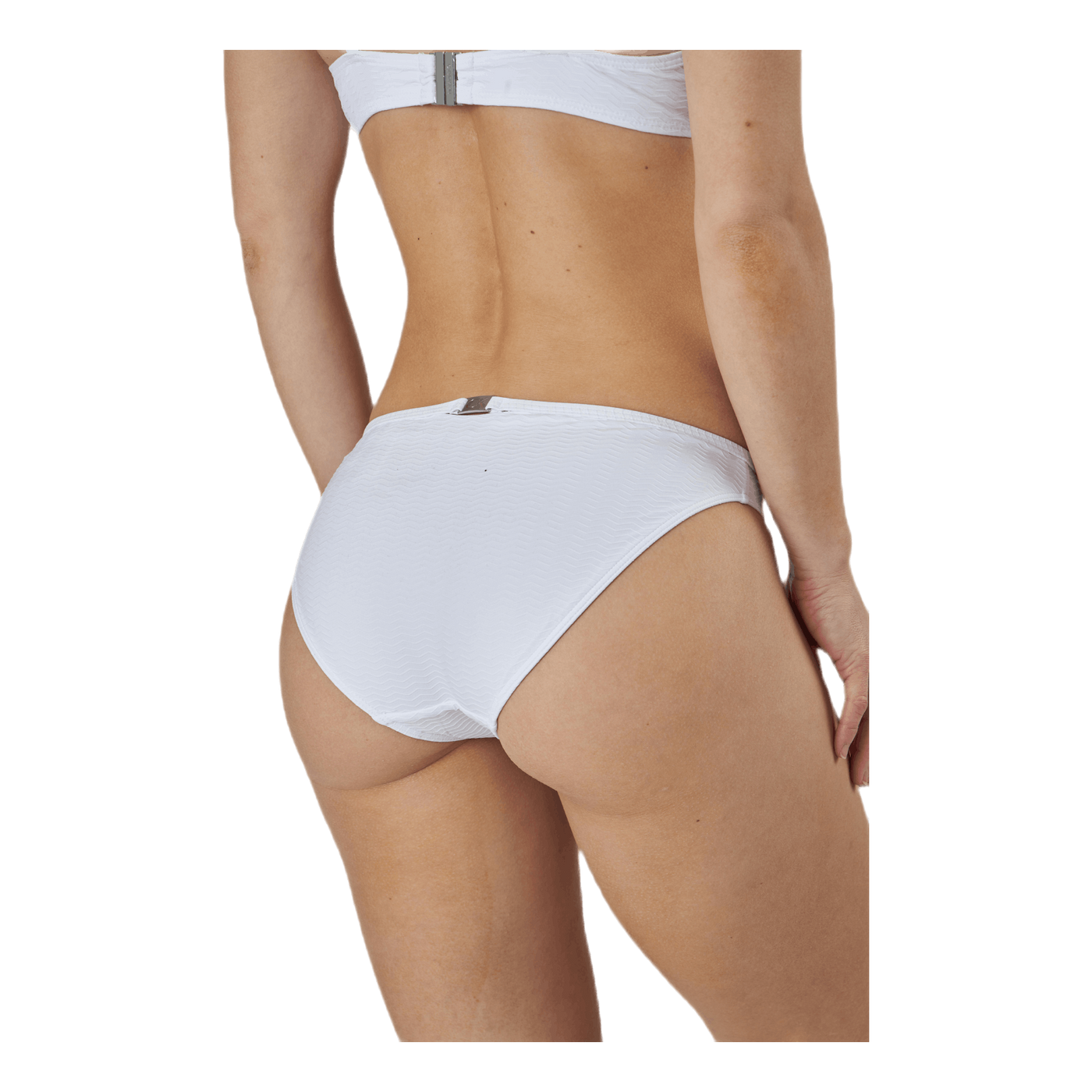 Core Textured Classic Bikini Bottom White
