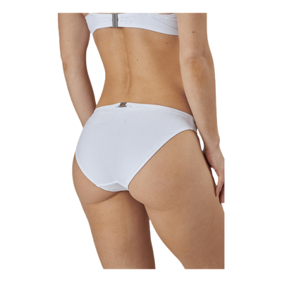 Core Textured Classic Bikini Bottom White