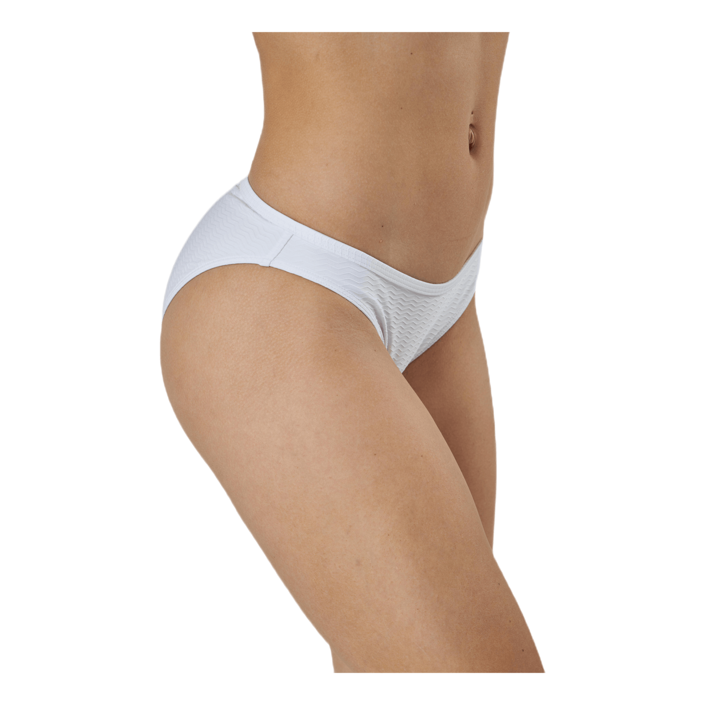 Core Textured Classic Bikini Bottom White