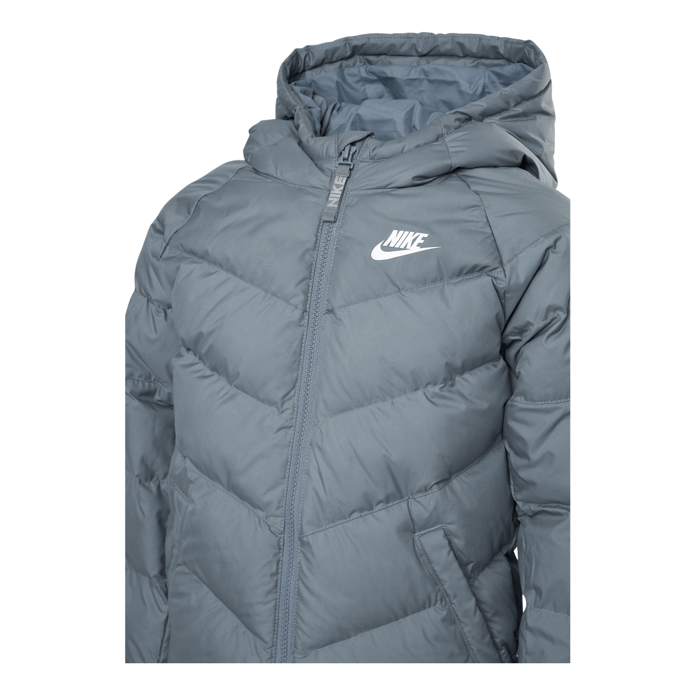Junior NSW Stadium Jacket White Grey Nike Runforest