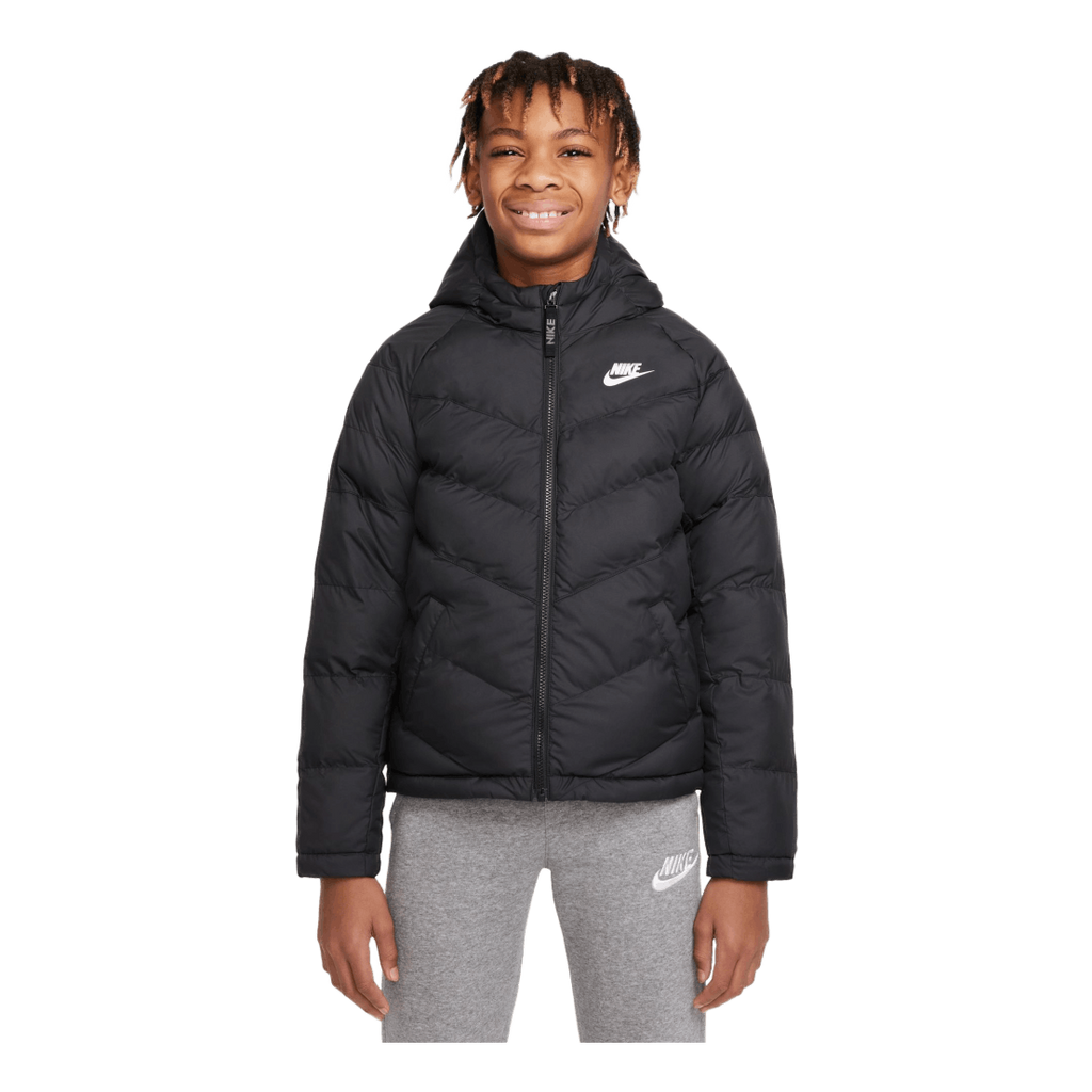 Junior NSW Stadium Jacket Black Nike Runforest