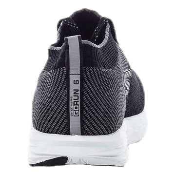 Mens GO Run 6 White Black Skechers Runforest