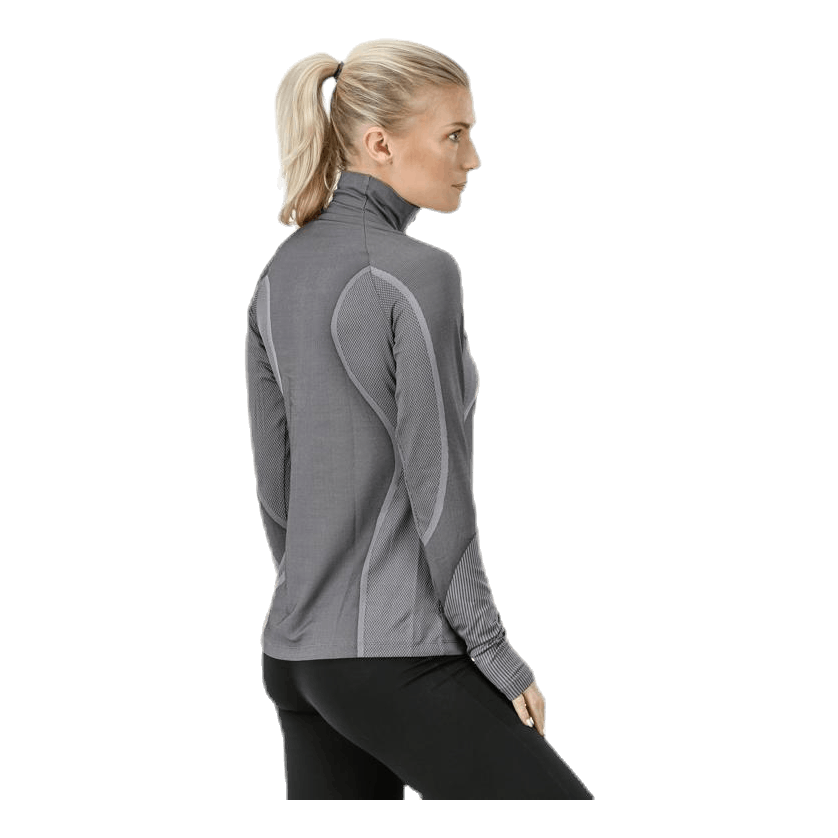 Hyperwarm Top LS Halfzip Engineered Black