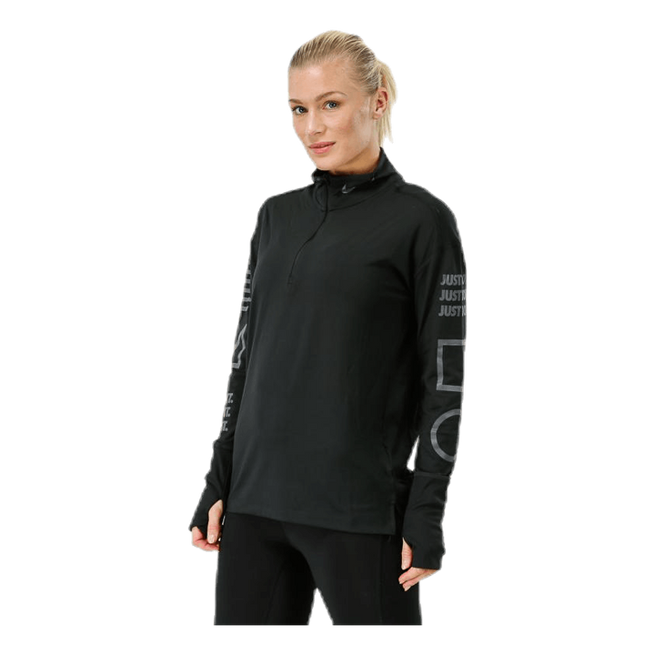 Halfzip Flash Top Black/Grey