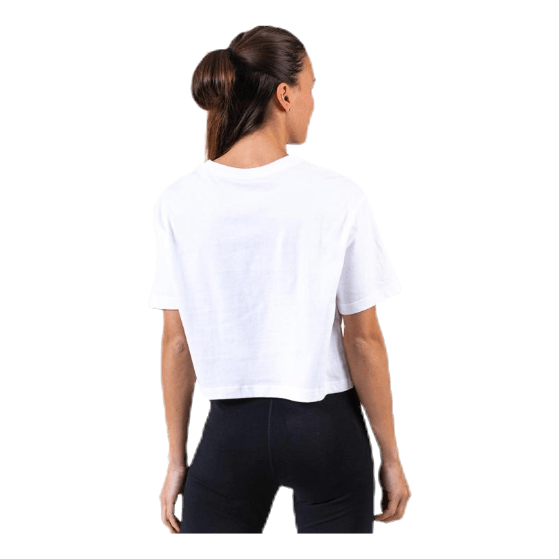 Essential Icon Crop Futura Tee White/Black