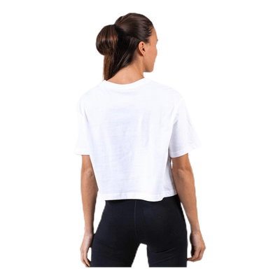 Essential Icon Crop Futura Tee White/Black