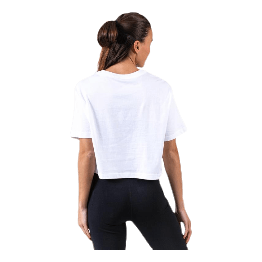 Essential Icon Crop Futura Tee White/Black