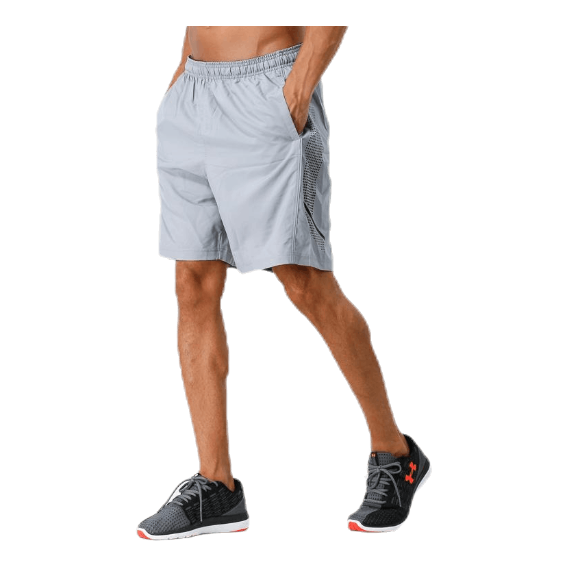 Woven Graphic Short Grey