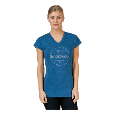 Go Far Feel Good Tee Blue