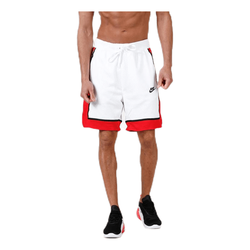 Statement Mesh Stretch Short White/Red